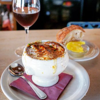 Oriel Chinatown - Amazing French Onion Soup and even better bread + french butter ! - French Near Me - Los Angeles, California Oriel Chinatown - Amazing French Onion Soup and even better bread + french butter ! - French Near Me - Los Angeles, California