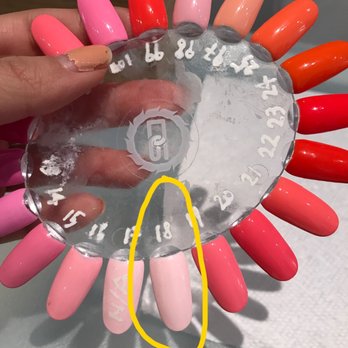 Get Gelled Manicure Bar - The pink I chose on the colour wheel before the application - Nail Salons Near Me - Toronto, Ontario Get Gelled Manicure Bar - The pink I chose on the colour wheel before the application - Nail Salons Near Me - Toronto, Ontario