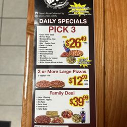 Jesse's Pizza - Menu