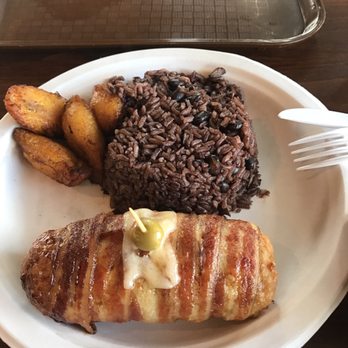 Café Pinar - Stuffed chicken congri and maduro - Cuban Near Me - Orlando, Florida