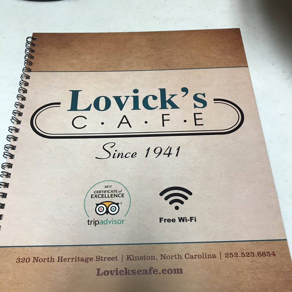 Lovick's Cafe - a notepad on a table - Breakfast & Brunch Near Me - Kinston, North Carolina Lovick's Cafe - a notepad on a table - Breakfast & Brunch Near Me - Kinston, North Carolina