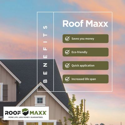Save Money & Make Your Roof Last Longer - If you are looking for a new roof, give Roof Maxx a call! We offer a cutting edge product that is designed to make your roof last at least five years longer with results guaranteed! Let us help you save money. Save Money & Make Your Roof Last Longer - If you are looking for a new roof, give Roof Maxx a call! We offer a cutting edge product that is designed to make your roof last at least five years longer with results guaranteed! Let us help you save money.