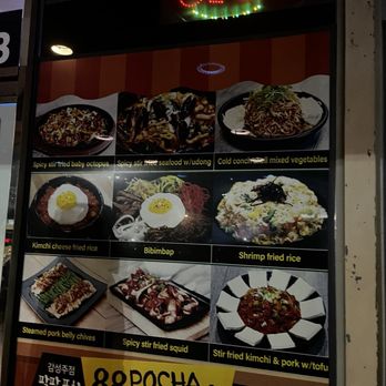 88 Pocha - Menu outside - Korean Near Me - Gardena, California