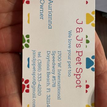 J&J’s Pet Spot - Businesses card - Pet Stores Near Me - Daytona Beach, Florida J&J’s Pet Spot - Businesses card - Pet Stores Near Me - Daytona Beach, Florida