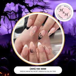 H&H Nails Spa & I Lashes - Cute and spooky nail art gives your look a seasonal twist. Get ready to shine. Reserve now