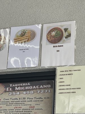Menu photo 2 Taqueria El Michoacano Waco, TX Menu photo 2 Taqueria El Michoacano Waco, TX