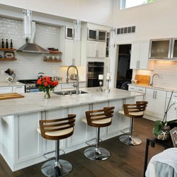Prestige Stone - Kitchen, using the same subway tile in both wetbar and cooking area