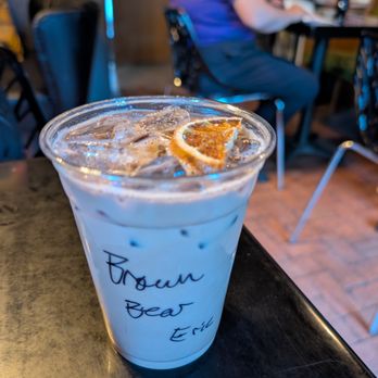 Blackbird Coffee House - Brown Bear iced latte, very tasty - Coffee & Tea Near Me - Albuquerque, New Mexico