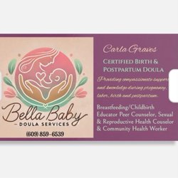 Bella Baby Doula Services - Business card