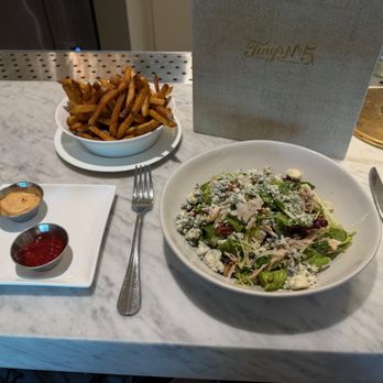 Tinys No 5 - Summer salad and fries. - New American Near Me - West University Place, Texas Tinys No 5 - Summer salad and fries. - New American Near Me - West University Place, Texas