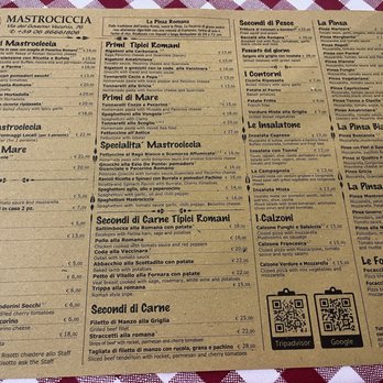 Mastro Ciccia - Menu pg 3 of 3 - Pizza Near Me - Rome, RM
