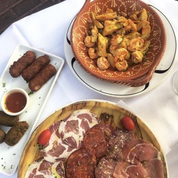 Lola's - TABLA DE EMBUTIDOS , shrimp and garlic, Croquetas del dia - Spanish Near Me - Hoboken, New Jersey