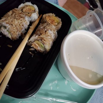 Izumi Japanese Restaurant - Miso soup California rolls in soy sauce and wasabi - Sushi Bars Near Me - Eugene, Oregon