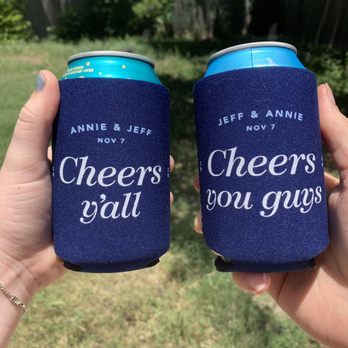 Logo It Promotional Products - Wedding koozies by Logo It - Advertising Near Me - Austin, Texas