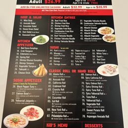 Menu front Menu front
