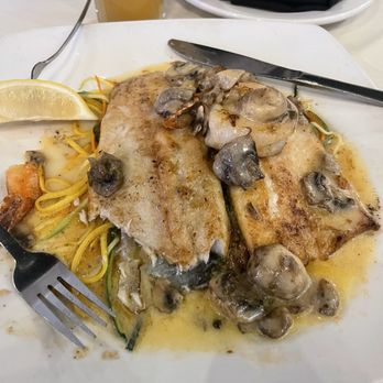 Bourbon Street Seafood Kitchen - Trout Lorraine ( I had had already eaten some). - Cajun/Creole Near Me - San Antonio, Texas