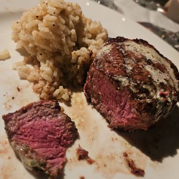 Freda's Seafood Grille - Tenderloin with Mushroom Risotto - Seafood Near Me - Austin, Texas Freda's Seafood Grille - Tenderloin with Mushroom Risotto - Seafood Near Me - Austin, Texas