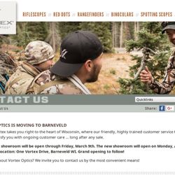 Vortex Optics - Vortex Optics Middleton is permanently closed... See photo regarding their move to Barneveld, Wisconsin.