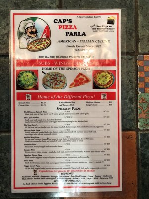 Menu photo 5 Cap's Pizza Vero Beach, FL Menu photo 5 Cap's Pizza Vero Beach, FL