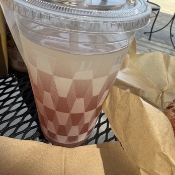 Einstein Bros. Bagels - BlackBerry lemonade was too sweet and couldn't even finish it - Breakfast & Brunch Near Me - Highland, California