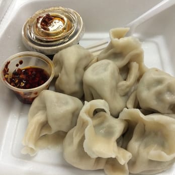 Dumplings & Beyond - Pork and chive dumplings. Def homemade. - Chinese Near Me - Washington, DC, District of Columbia
