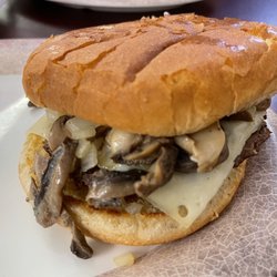 TJ's - Mushroom Swiss burger