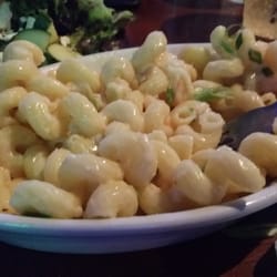 Slim's Place - Lobster Mac & Cheese made with imitation crab meat.