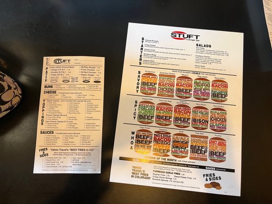 Menu photo 2 Stuft A Burger Bar Fort Collins, CO Menu photo 2 Stuft A Burger Bar Fort Collins, CO