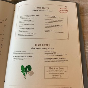 Moku Kitchen - Menu ahot - Cocktail Bars Near Me - Honolulu, Hawaii