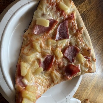 Palio Pizzeria - Hawaiian slice with ham and pineapple. - Pizza Near Me - Hyannis, Massachusetts