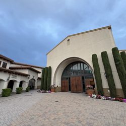 St Kilian Catholic Church - Main entrance to church, hall, & parish center