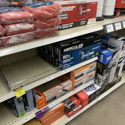 Store displays at the Harbor Freight Tools in Wichita Falls, Texas.