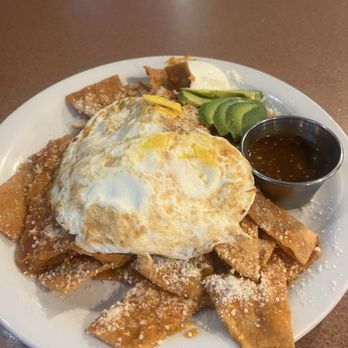 Erica's Cafe - Chilaquiles & I asked for grilled jalapeños also - Breakfast & Brunch Near Me - Citrus Heights, California
