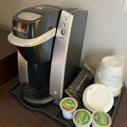 Keurig is trash. Skip the gas station k-cup swill and grab a cup downstairs. It's actually decent, I promise! Keurig is trash. Skip the gas station k-cup swill and grab a cup downstairs. It's actually decent, I promise!