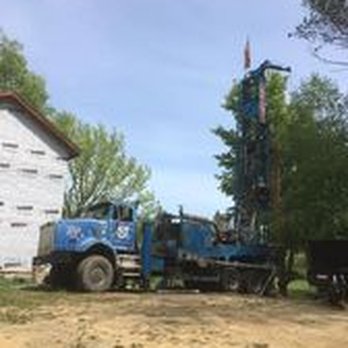 Caster Drilling Enterprises - Using an air rotary drill to drill a 10" well for a local customer. - Water Purification Services Near Me - Ashville, New York