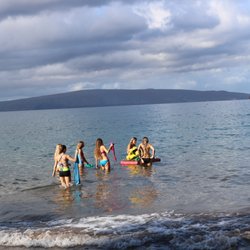 Hawaii Mermaid Adventures - Getting our tails back on in the water.