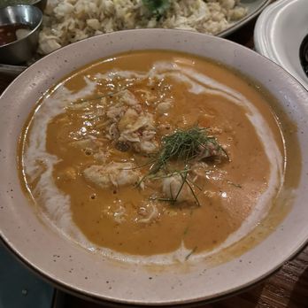 Fish Cheeks - Coconut crab curry - Seafood Near Me - New York, New York Fish Cheeks - Coconut crab curry - Seafood Near Me - New York, New York