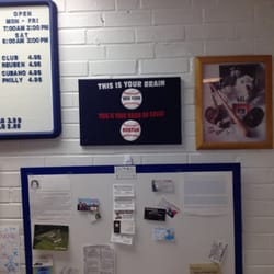 Jerry's Grill - Some of the baseball related items on the back wall.