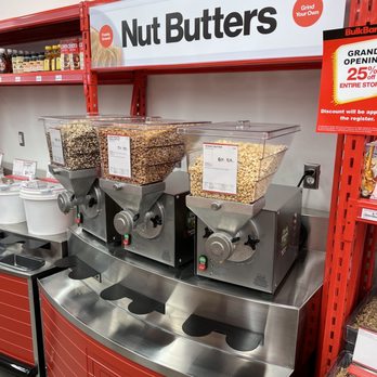 Bulk Barn - a display of nuts and cereals - Grocery Near Me - Toronto, Ontario Bulk Barn - a display of nuts and cereals - Grocery Near Me - Toronto, Ontario