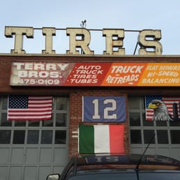 Signage and partial shot of the garage.