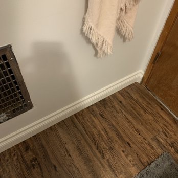 Angelo Building Group - Baseboards in bathroom created a much more finished look - General Contractors Near Me - Beaumont, California Angelo Building Group - Baseboards in bathroom created a much more finished look - General Contractors Near Me - Beaumont, California