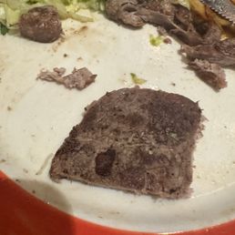 carne asada was very dry