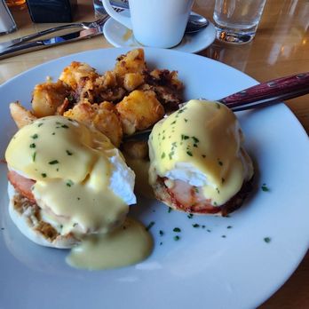 Watermark of Wading River - Perfect traditional ham eggs Benedict - eggs exact. - Breakfast & Brunch Near Me - Wading River, New York