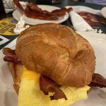 Metro Diner - Bacon, Egg and Cheese Croissant Sandwich Breakfast - American Near Me - Daytona Beach, Florida Metro Diner - Bacon, Egg and Cheese Croissant Sandwich Breakfast - American Near Me - Daytona Beach, Florida