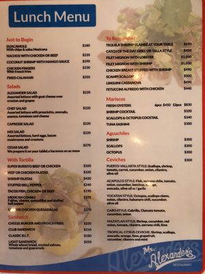 Menu photo 4 Alexander Restaurant Centro, BCS Menu photo 4 Alexander Restaurant Centro, BCS