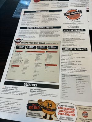 Menu photo 1 Bad Daddy's Burger Bar Montgomery, AL