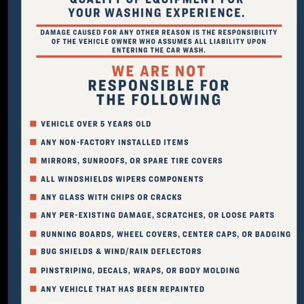 W4 Express Car Wash - Here is what's on website , my car is a month old - Car Wash Near Me - Brevard, North Carolina