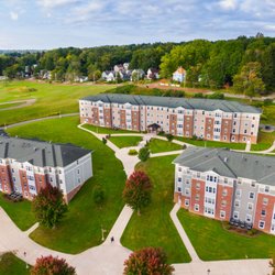 SUNY Jamestown Community College  - Overhead view of SUNY JCC's Hillside Suites residence halls on the Jamestown, NY Campus.