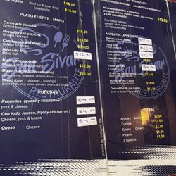 Restaurante Las San Sivar Pupusería - Menu