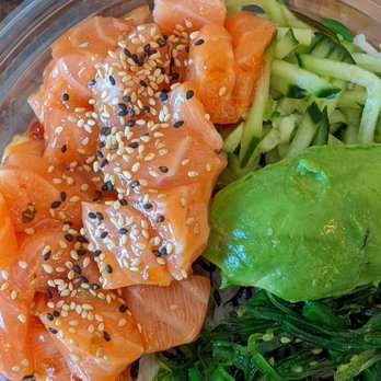 Fish District - Salmon poke bowl - Seafood Near Me - Carlsbad, California